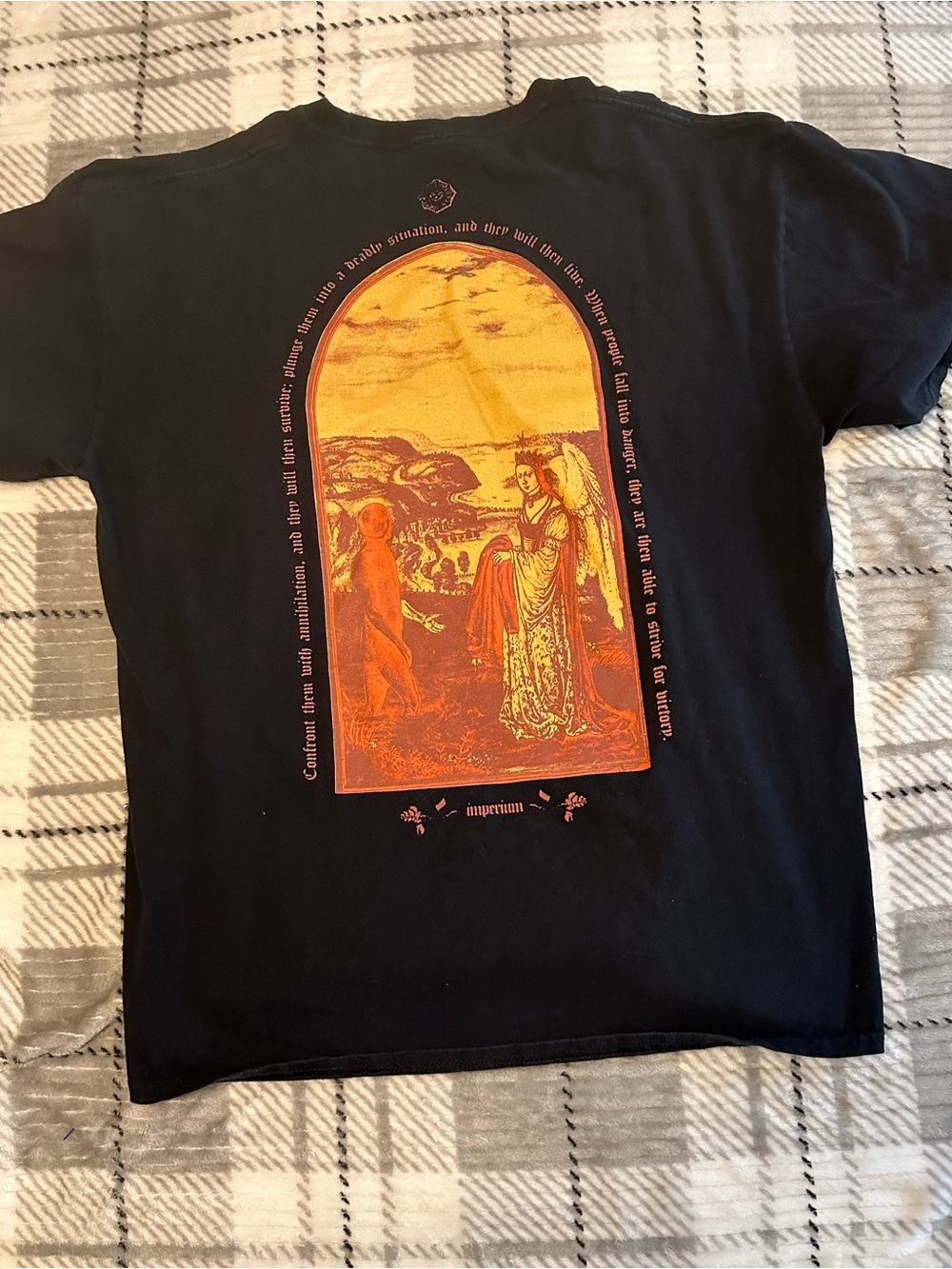 Empyre T Shirt Mens XL Black Short Sleeve Imperium Graphic Cotton Streetwear